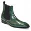 Duca Di Matiste "Empoli" Green Genuine Italian Calfskin Ankle Boots.